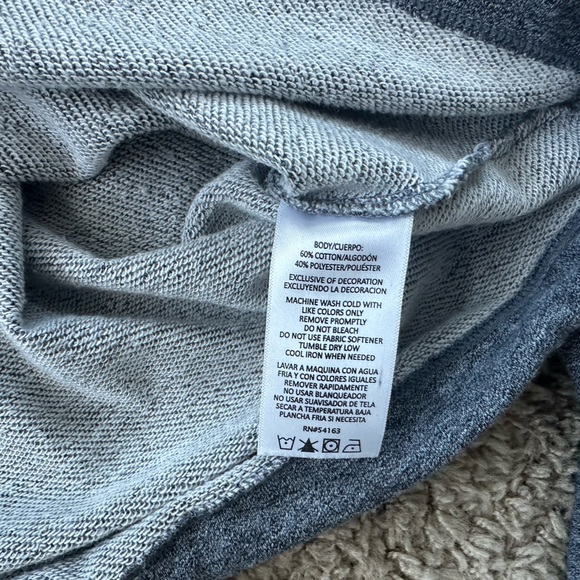 Calvin Klein Gray Quarter Zip Sweatshirt with Arm Branding - Picture 5 of 6